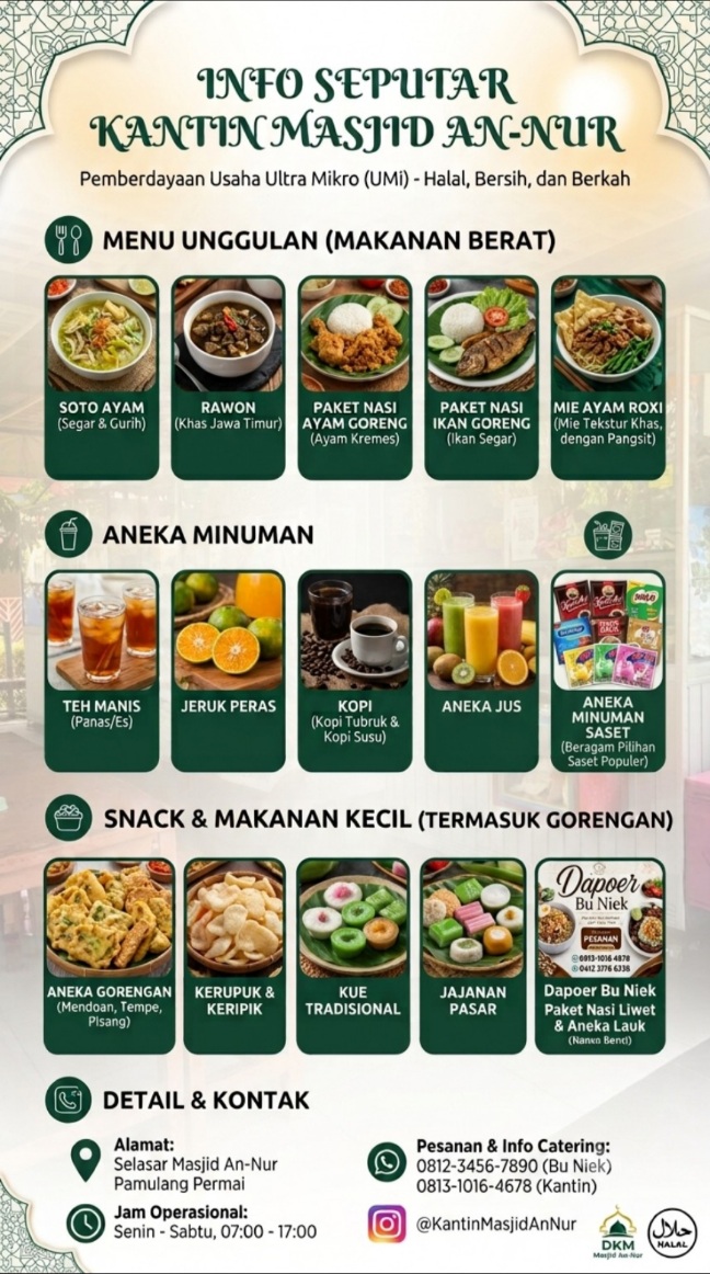 Layanan Kantin Masjid An-Nur